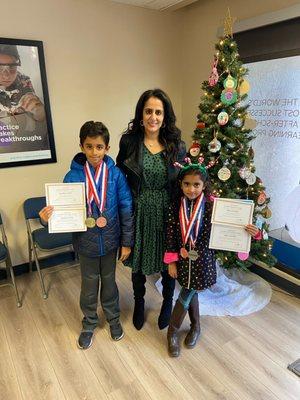 Celebrating our students' hard work and achievements at our annual holiday awards ceremony!