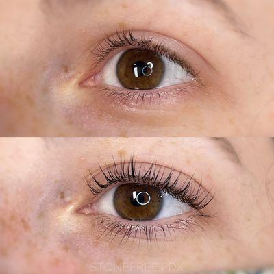 Lash Lifting curls and lifts your natural eyelashes for 6-8 weeks