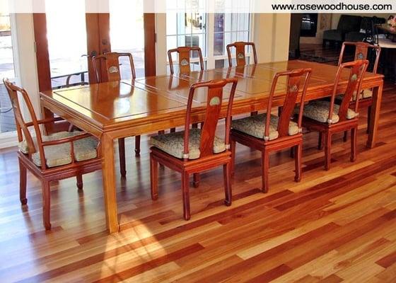 Such a beautiful dining set! Custom designed too!