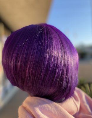 Beautiful purple hair!!