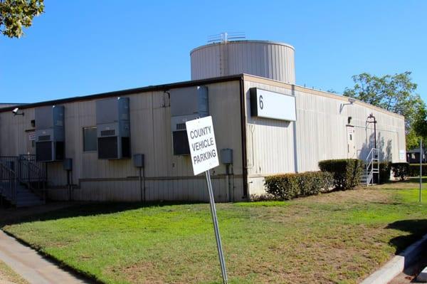 Exterior photo of job-site: Interior prep and pain project for the Co. of Riverside.