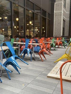 Lots of outdoor seating