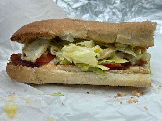 Italian sandwich, up close