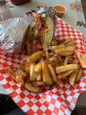 Torta cubana & house made fries