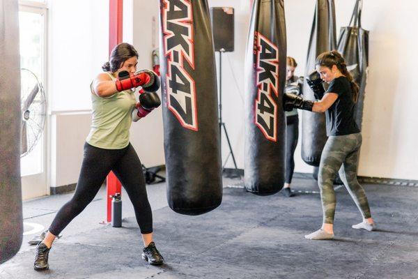 BayFit Boxing Class at Bay Area Boxing Belmont California.