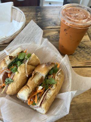 Classic Sandwich Thai Milk Tea