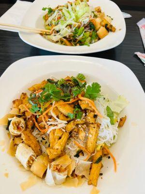 Vietnamese noodles salad with tofu!