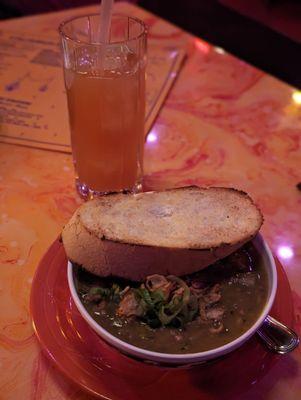 Gumbo and a Hurricane.