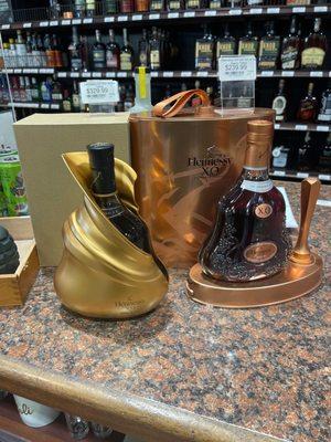 They have in stock collectible Hennessey xo