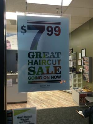 $7.99 Hair Cuts at Great Clips!!!