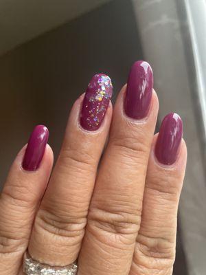 Gel overlay, natural nails