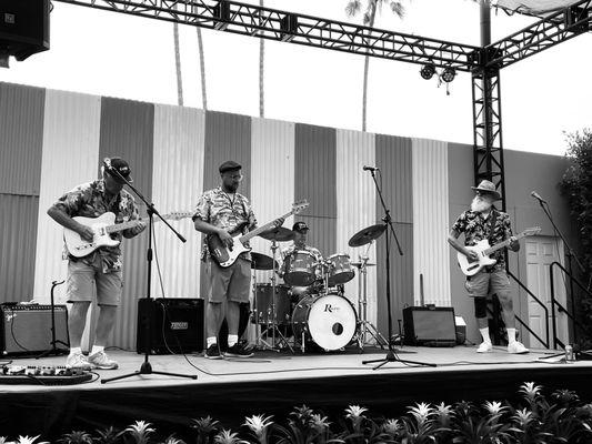 Jack Straws Surf Band performing at the 2022 San Diego County Fair.