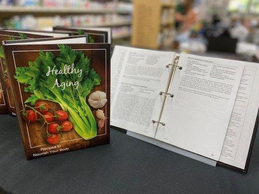 Healthy Aging Cookbook 
written by Eunice Green
- Recipes to nourish your body.

Available at Green's