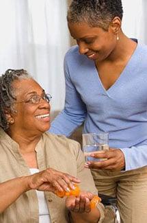 Our caregivers will help you with medication reminders.