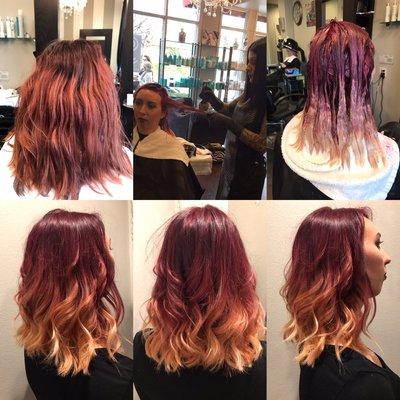 How gorgeous is this waterfall color by Ashley Gorman!