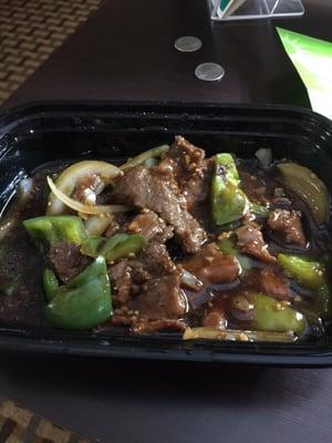 Very good pepper steak!