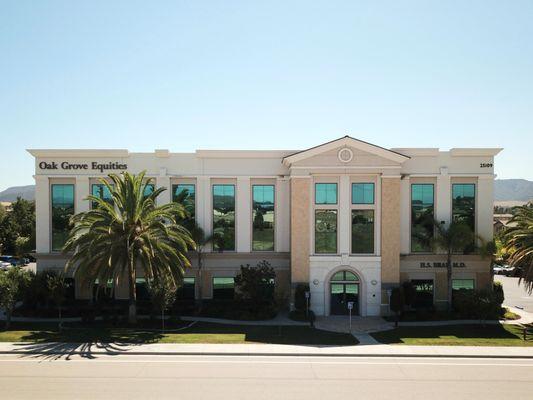 Secondary entrance of building (facing Jefferson Ave).