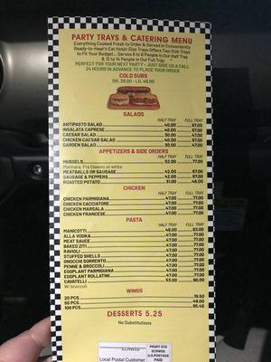 Menu pg 5