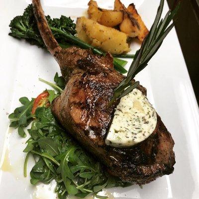 We invite you to elevate dinner and experience our Veal Tomahawk Chop!