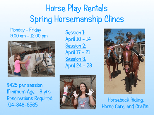 Please join us for one of our Spring Clinics! Call to reserve at (714) 848-6565