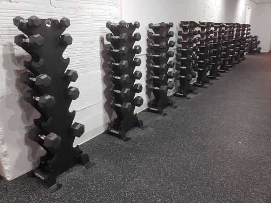 Weight training area