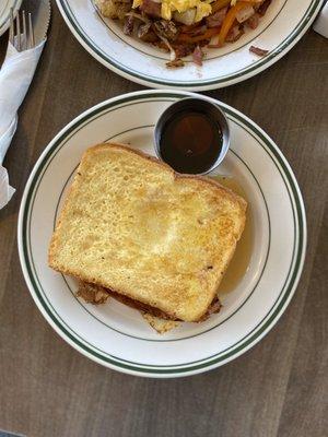 Stuffed French Toast with Ham and Cheese