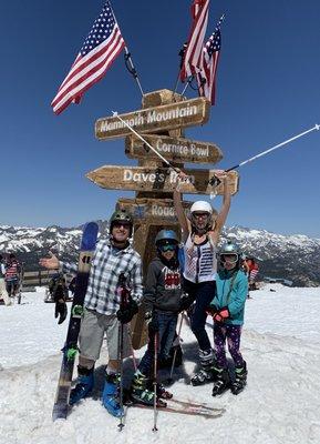 4th of July skiing Mammoth Mountain