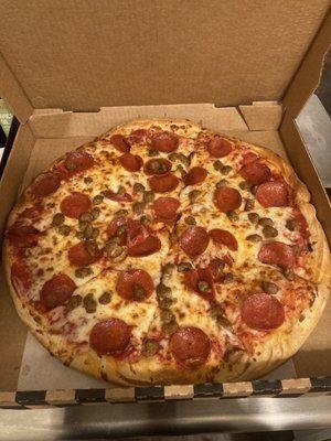 2 Toppings Pizza Pepperoni & Sausage