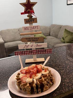 Protein waffles