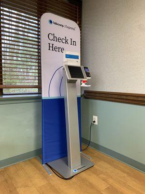 2 kiosks - must use self check in