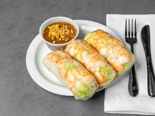 C. Shrimp and pork spring rolls