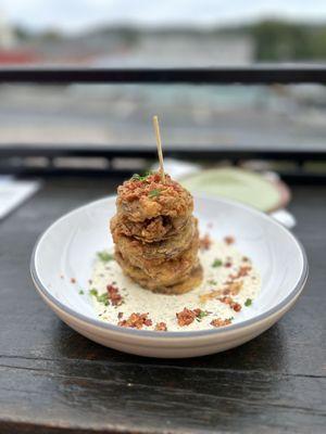 Fried Green Tomato Stack delish