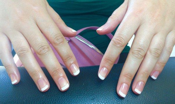 Gel French manicure!