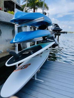 Paddle board, Kayak rack.