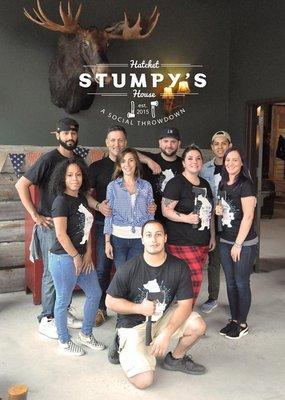 The Stumpy's Green Brook Team of Axe-perts is ready to make your "Social Throw-down" an amazing and memorable experience.