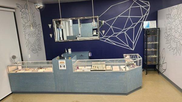 Welcome to our newly remodeled jewelry area, showcasing only the best quality jewelry available!