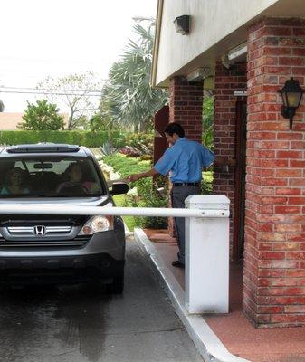 Gate house security guard