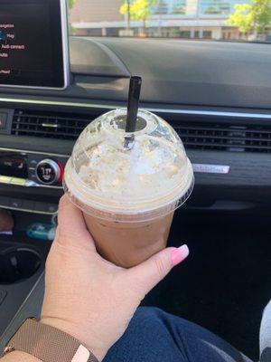 Iced Marionberry Monster Mocha