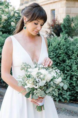 Beautiful Bride and her Bouquet, Banca , Philadelphia