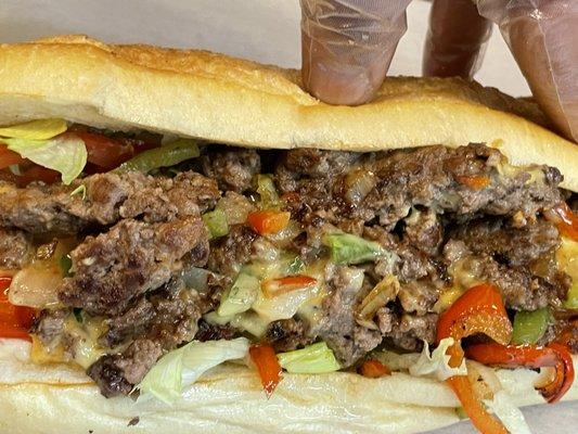 Pepper cheesesteak