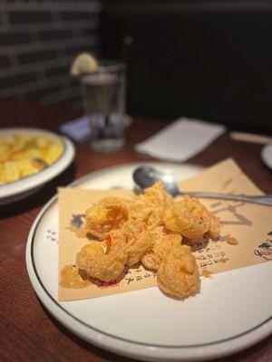 Fried Prawns with salted egg yolk