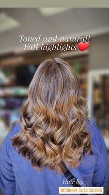 Ready for fall with natural-looking highlights