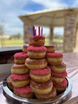 Glazed rising donuts