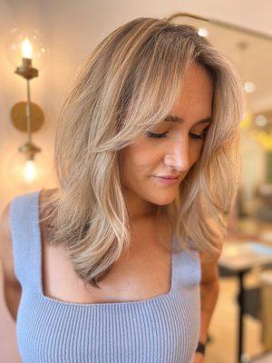 Blonde balayage by Brianna Boyd