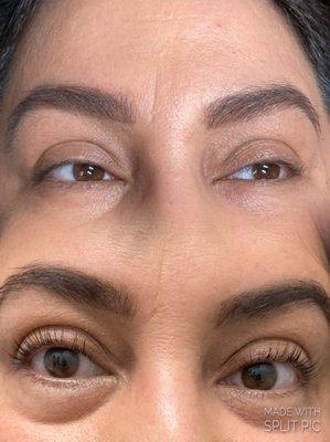 Before and After Yumi lash lift