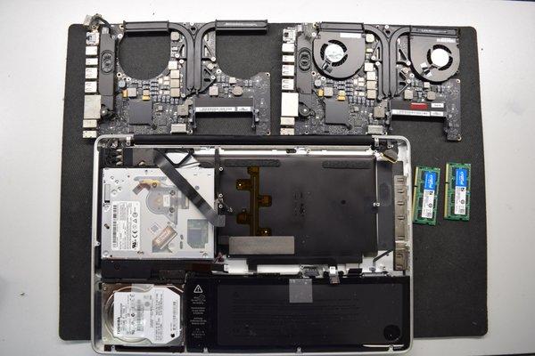 MacBook 15 inches 2011 Model A1286. Motherboard replacement.