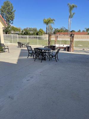 Large patio