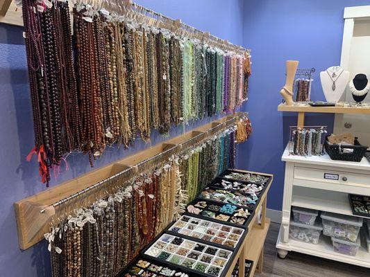 Great selection of stone beads