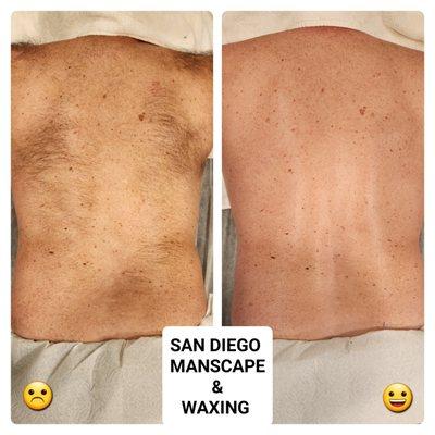 Back wax  wax for men