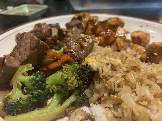 Hibachi New York Steak and Chicken Combo